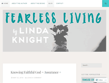 Tablet Screenshot of daybydayfearlessliving.com